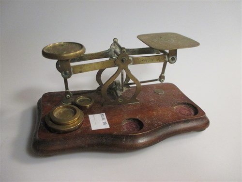 Lot 84 - A set of Brass letter scales