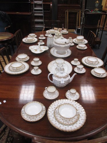 Lot 55 - An extensive Spode dinner service, Fleur de...