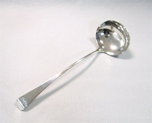 Lot 41 - A George III silver soup ladle