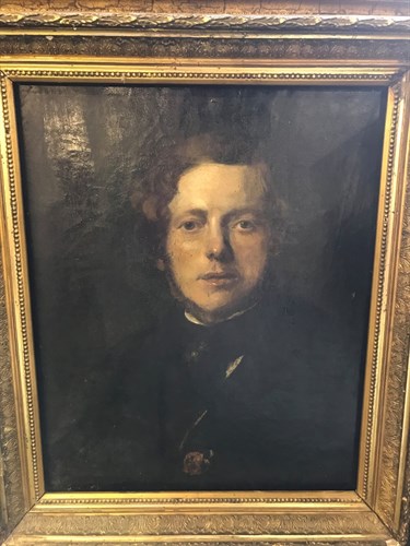 Lot 267 - Portrait of a gentleman, 19th century, oil on...