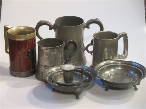Lot 35 - Two Russian enamelled metal chargers, 20th...