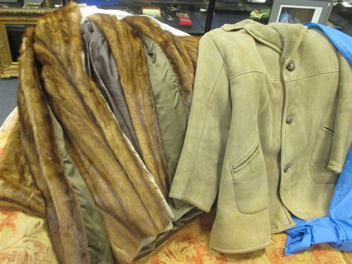 Lot 118 - Two mink jackets (one with removable sleeves)...