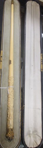 Lot 68 - A late 19th century ivory conductor's baton...