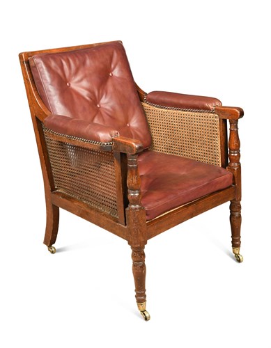 Lot 426 - A Regency mahogany library bergere