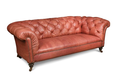Lot 433 - A 19th century Chesterfield sofa