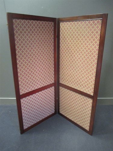 Lot 469 - An Edwardian two fold screen, 158cm high, a...
