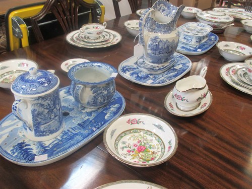 Lot 113 - A pair of early 19th century English blue and...