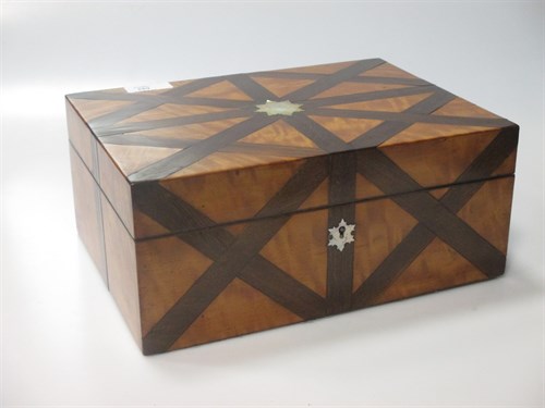 Lot 559 - A 19th century French satinwood and inlaid...