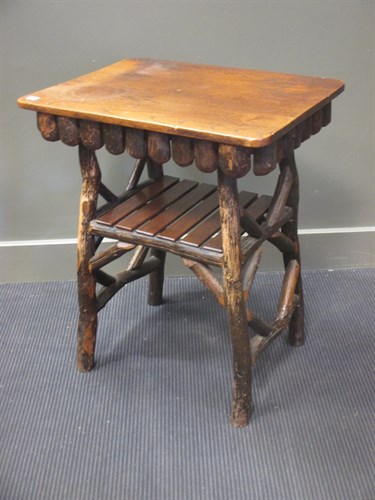 Lot 429 - A 19th century ash and pine rustic occasional...