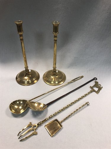Lot 11 - A 19th century decorative brass and iron cream...