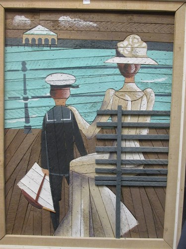 Lot 372 - De Groot (late 20th century): a painted and...