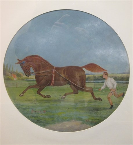Lot 334 - W Brandt (late 19th/early 20th century), Horse...