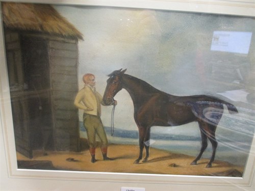 Lot 379 - English School (18th/19th century), Groom and...
