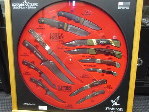 Lot 146 - A cased shop display of Schrade knives,...