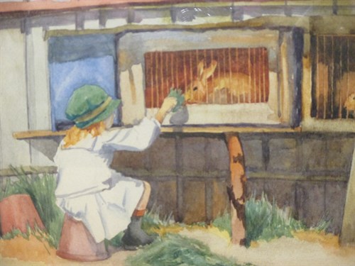 Lot 274 - D A Henshall (exh.1916-1932), Young girl...