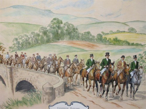 Lot 366 - Helen McKie (20th century), Hawick Common...