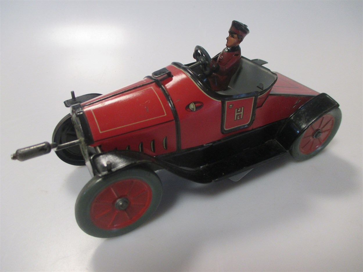 Lot 14 - Tinplate Hess Germany Hessmobil 1020 gyro...