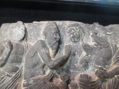 Lot 282 - A Gandharan carved stone relief panel, 2nd-3rd century AD
