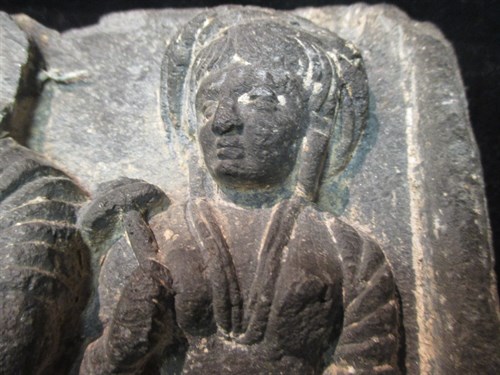 Lot 282 - A Gandharan carved stone relief panel, 2nd-3rd century AD
