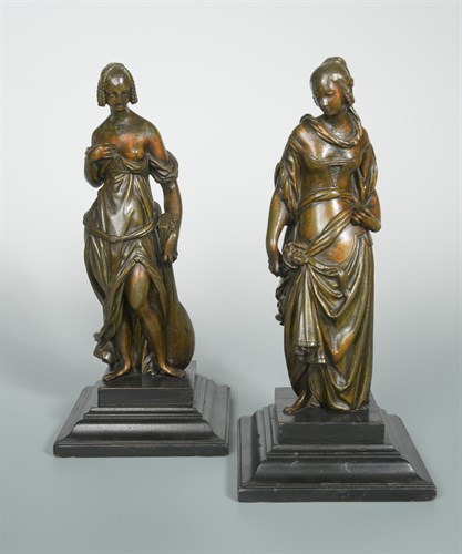 Lot 309 - A pair of 19th century bronze figures