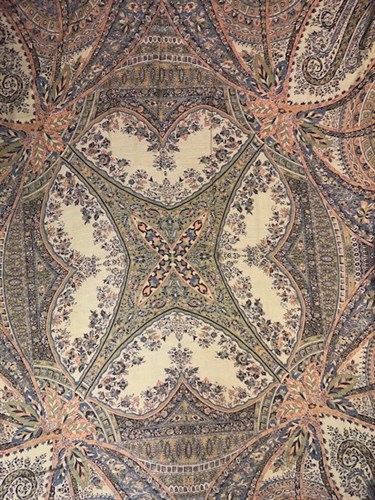 Lot 355 - Two large Indian embroidered shawls