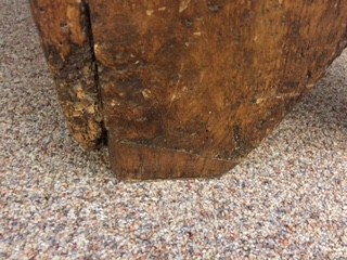 Lot 382 - A 15th century elm and iron bound boarded chest