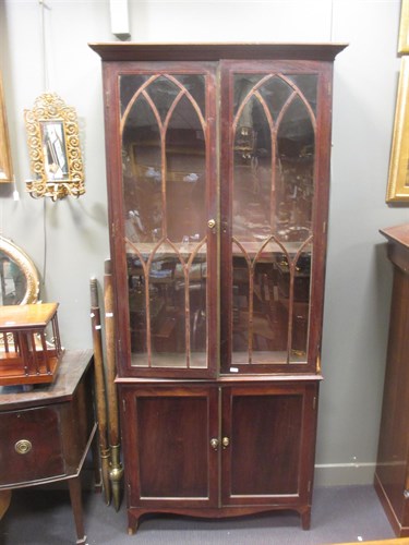 Lot 434 - A pair of 19th century Irish mahogany...
