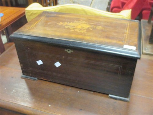 Lot 475 - A 19th century Swiss music box