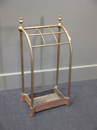Lot 401 - A Brass stick stand