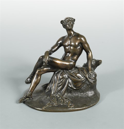 Lot 210 - After the Antique, a 19th century bronze model of Mercury