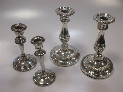 Lot 221 - A pair of early 20th century silver...