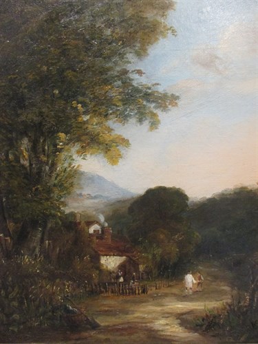 Lot 377 - English School, late 19th century, landscape...
