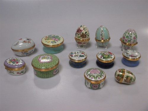 Lot 140 - A collection of Halcyon Days boxes (12)