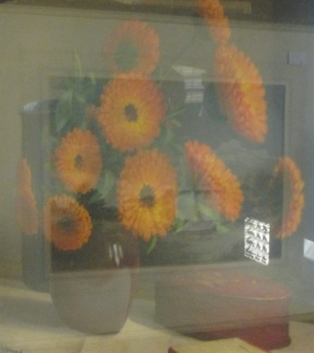 Lot 321 - W. Hopwood, Still life of flowers, oil on...