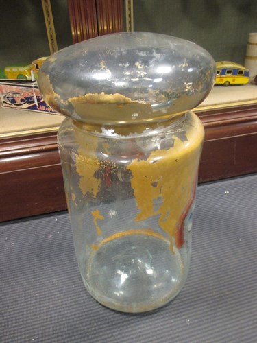 Lot 90 - A large 19th century glass chemist jar and...