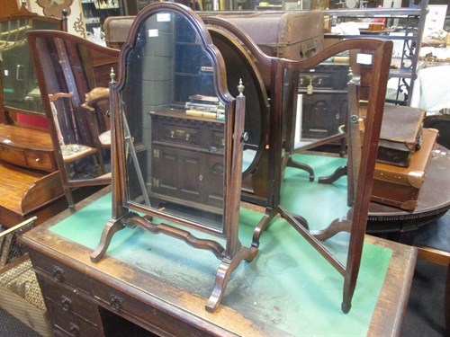 Lot 499 - A George III table mirror and an Edwardian...