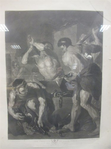 Lot 348 - A collection of 18th century mezzotints and...