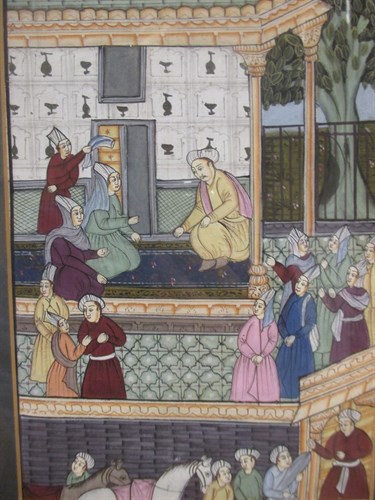 Lot 343 - A collection of 7 Indian miniature paintings...