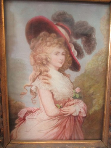Lot 145 - A Continental porcelain plaque painted after...