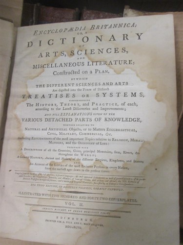 Lot 446 - Encyclopedia Britannica; Or, A Dictionary of...