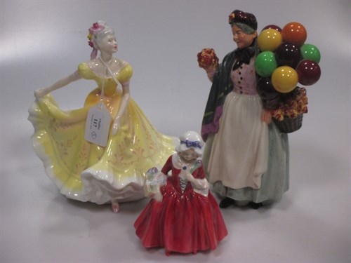 Lot 117 - A collection of seven Royal Doulton figures...