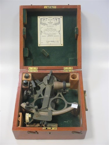 Lot 90 - A Henry Crouch microscope, boxed, A Kelvin &...