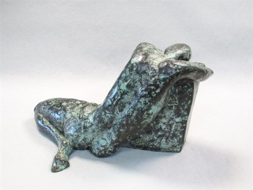 Lot 30 - Helen Sinclair, (British, born 1954), Lament, a bronze study of a female nude, 1994