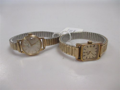 Lot 121 - Omega - two lady's mechanical wristwatches...