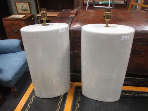 Lot 363 - A pair of 20th Century glazed stoneware table...