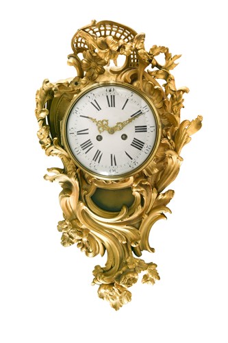 Lot 300 - A French ormolu Cartel clock