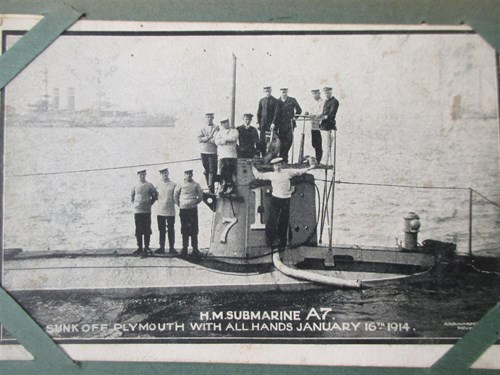 Lot 103 - Large postcard and greetings card album,...