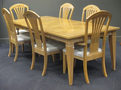 Lot 402 - A 20th century ash veneered and inlaid...