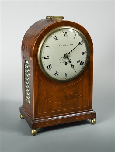 Lot 293 - A 19th century mahogany domed top bracket timepiece by Walker & Son, London