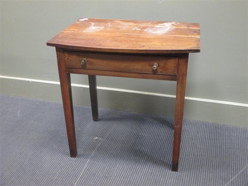 Lot 293 - An early 19th century yew wood side table with...